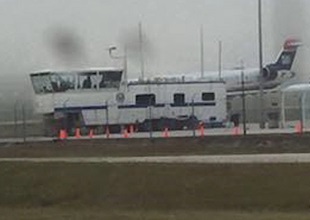 Temporary tower at Austin-Bergstrom International Airport