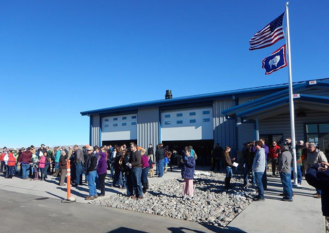 The new Hot Springs County Airport near Thermopolis, Wyoming, opened to the public Nov. 7, ushering in new margins of safety and night operations at the gateway to Yellowstone Country. Photo by Warren Hendrickson.