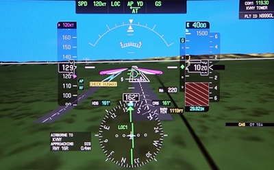 SurfaceWatch provides visual and aural tools to help prevent pilots from taking off and landing on a taxiway, on a wrong runway, or a runway that is too short. Photo courtesy of Garmin.