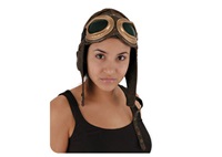 For aviators who need a little help making the transition from reality to fantasy, a fabric-lined suede World War II-era pilot’s cap and traditional goggles can complete that persona for about $35 at PilotMall.com. Photo courtesy of Pilot Mall.