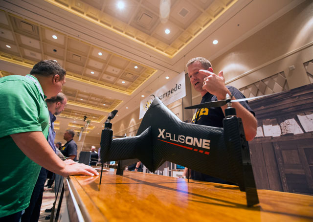 A drone convention in Las Vegas in September drew crowds of buyers and sellers. Jim Moore photo. 