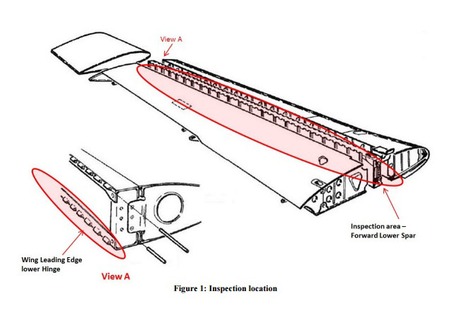 SAIB affects Beechcraft leading edge hinge pins