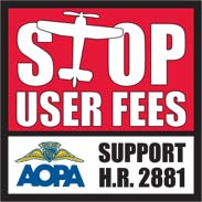 Stop User Fees sticker