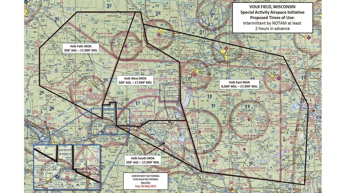 FAA approves expanded Wisconsin specialuse airspace AOPA