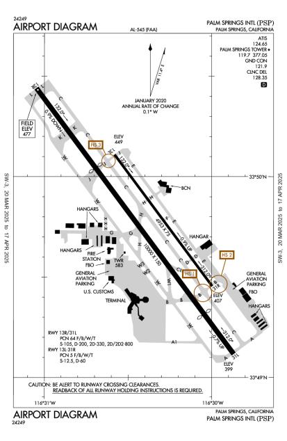 Parking - Palm Springs International Airport (PSP) - Palm Springs,  California